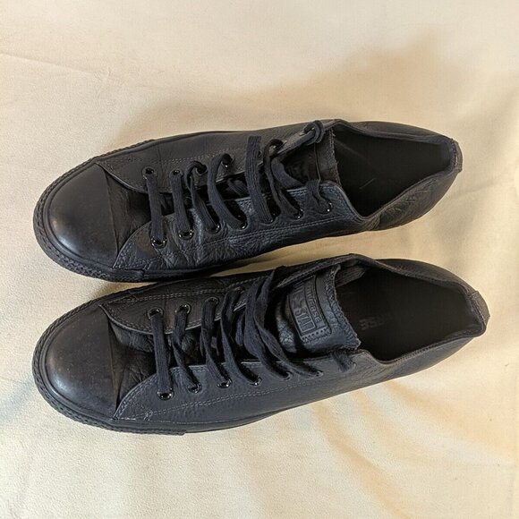 Converse Leather Inked 151105C Mens 13 Navy Blue Low Top Sneaker Shoe OX CTAS - Picture 3 of 12